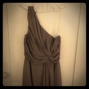 One shoulder bridesmaid dress